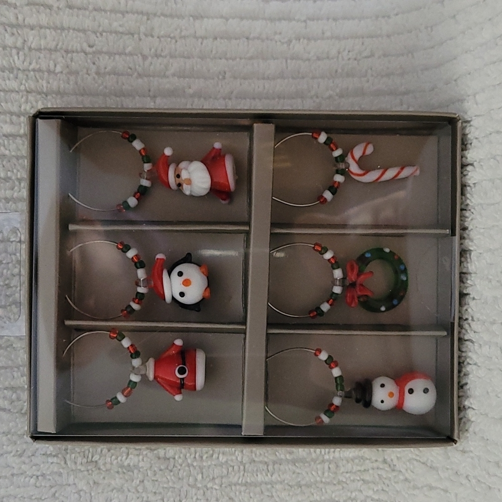 Pier 1 Drink Charms, Christmas themed